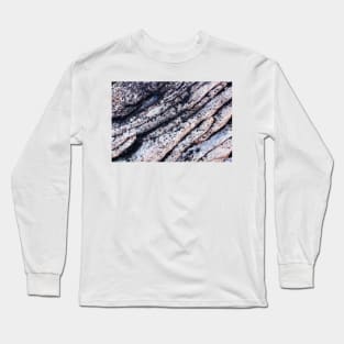 Rock patterns at Pearl Beach Long Sleeve T-Shirt